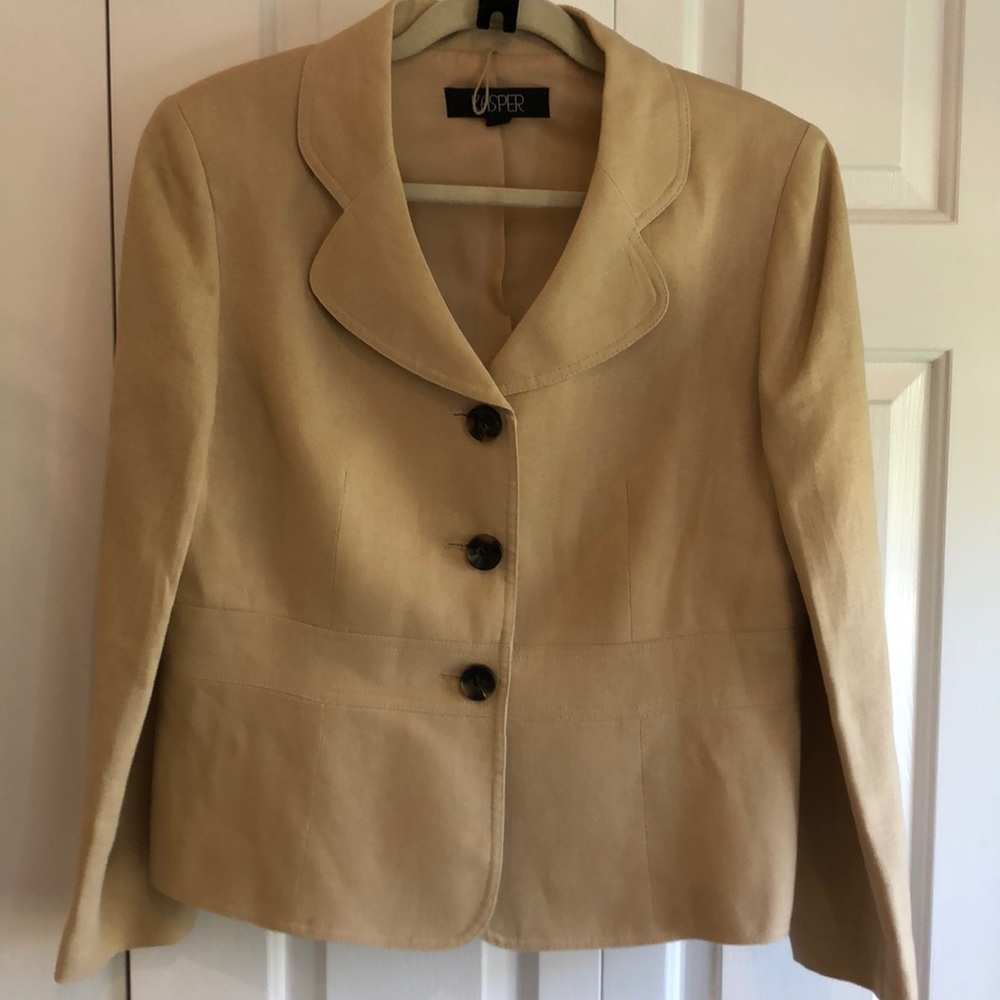 Kasper 2 pc linen pant suit